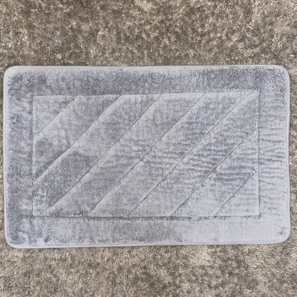 Gray Memory Foam Bath Mat - Picture 8 of 12